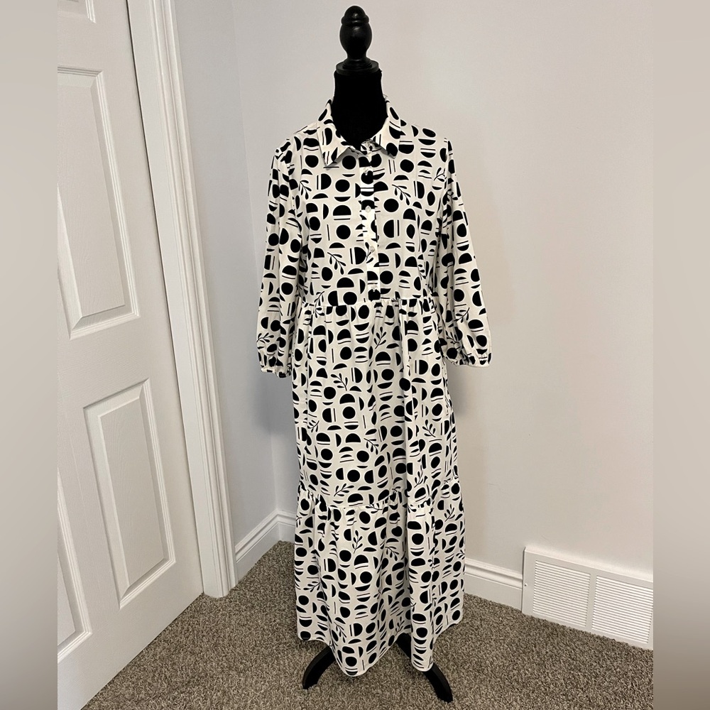 Rachel Zoe Monochrome Maxi Dress